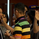 Huawei CEO Ren Zhengfei (left) before a press event on June 17, 2019 in Shenzhen, China